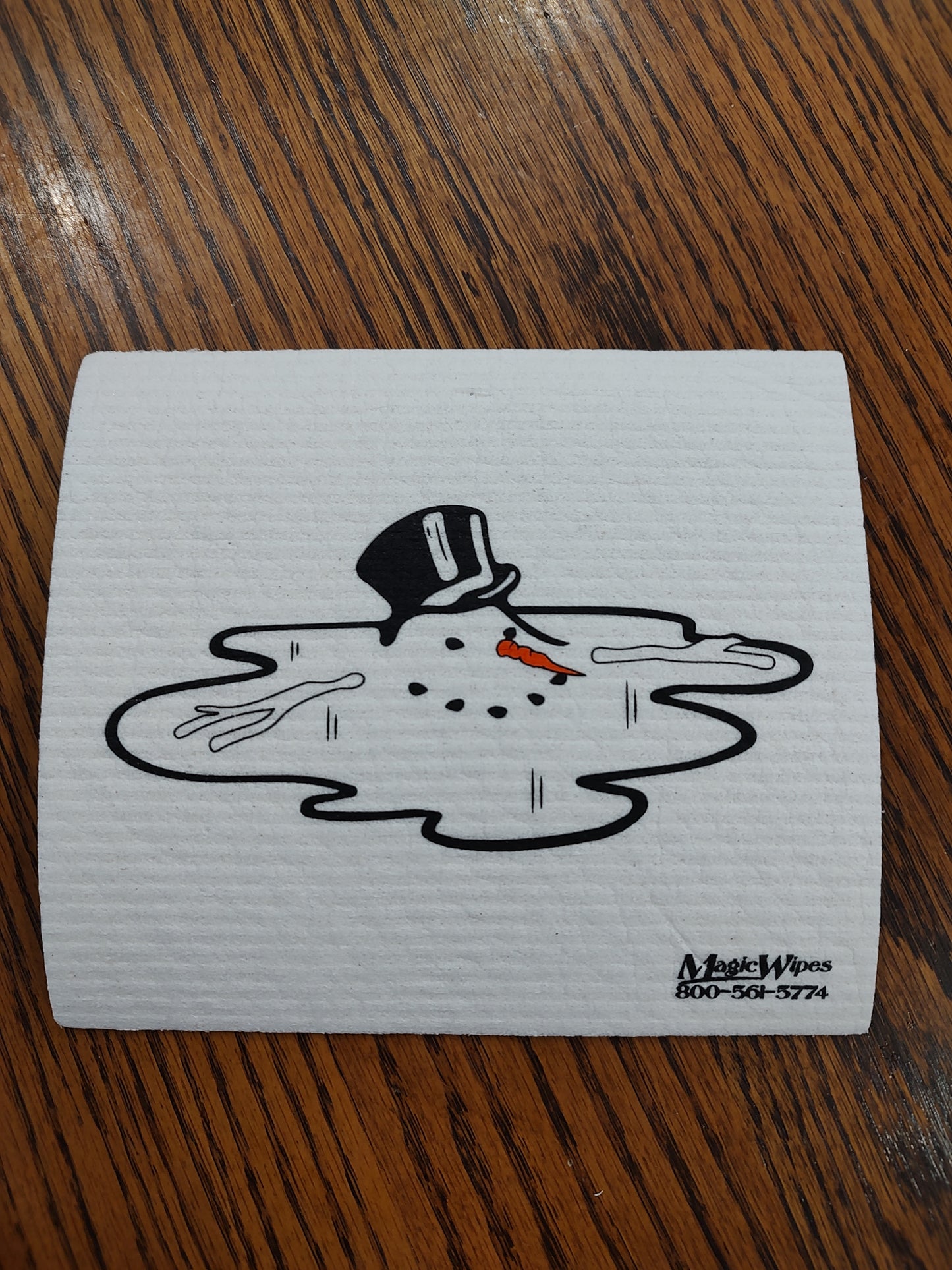 Snowman Melted Magic Wipe