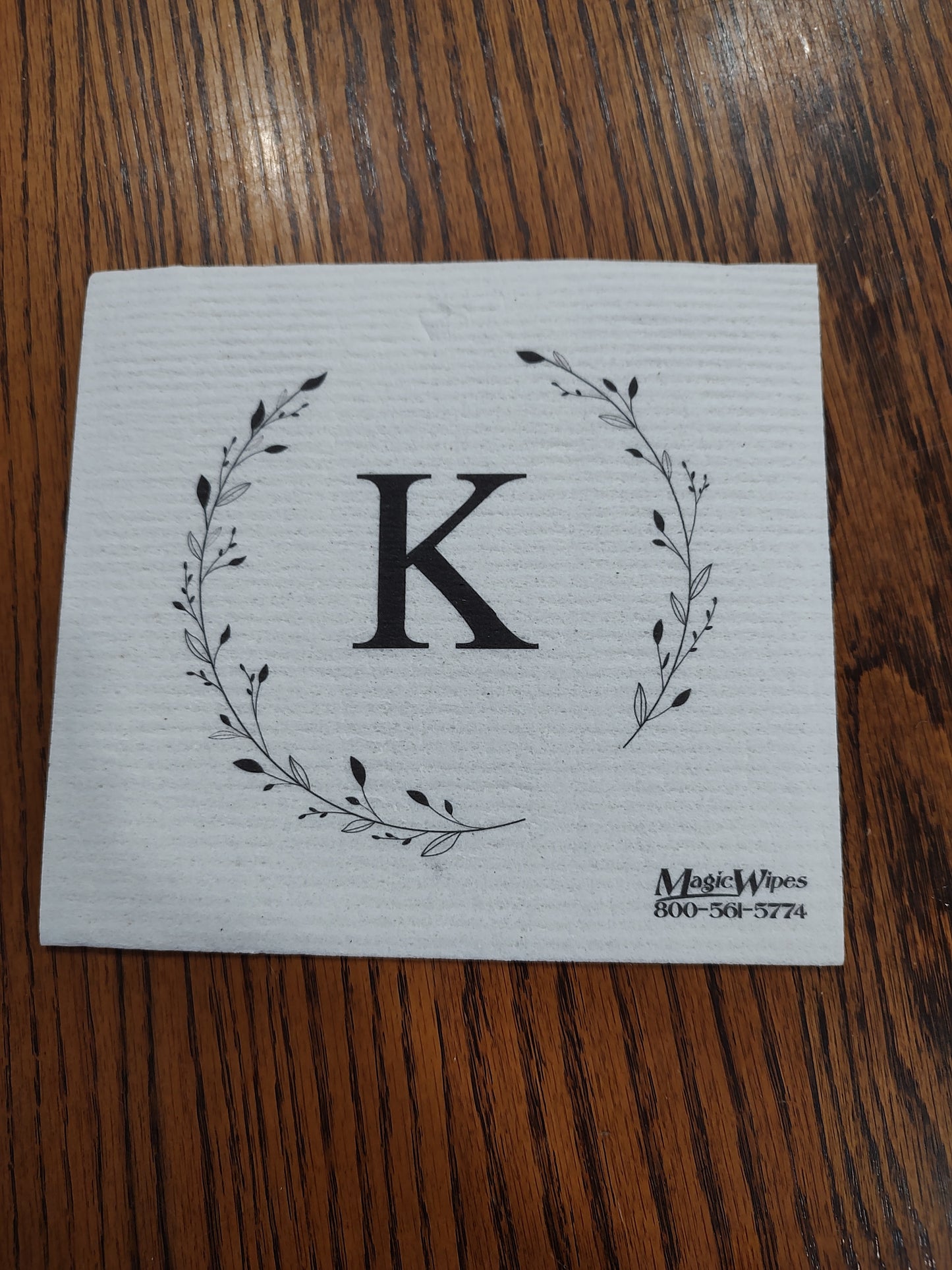 Letter K Initial Magic Wipe
