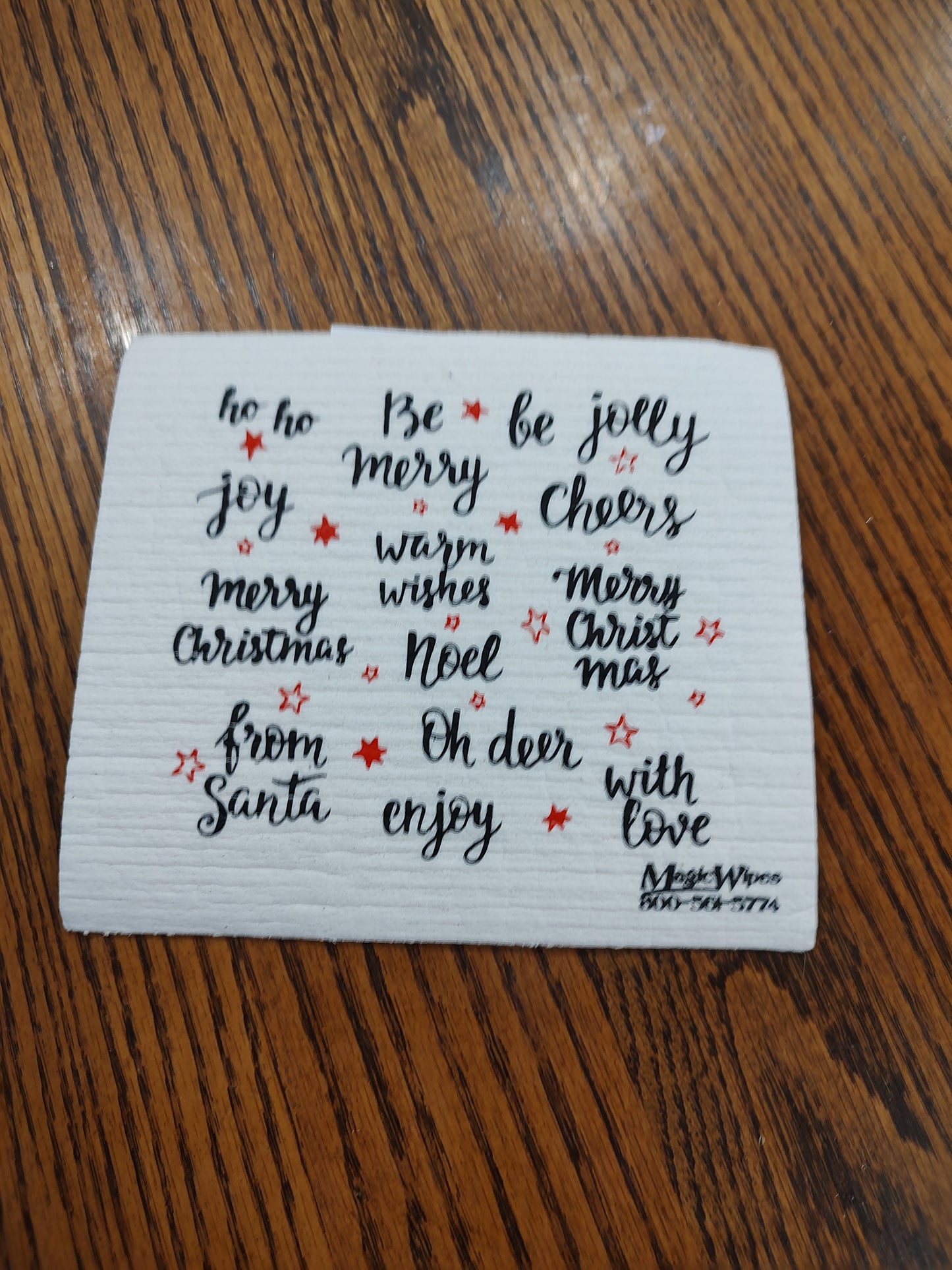 Christmas Words Magic Wipe