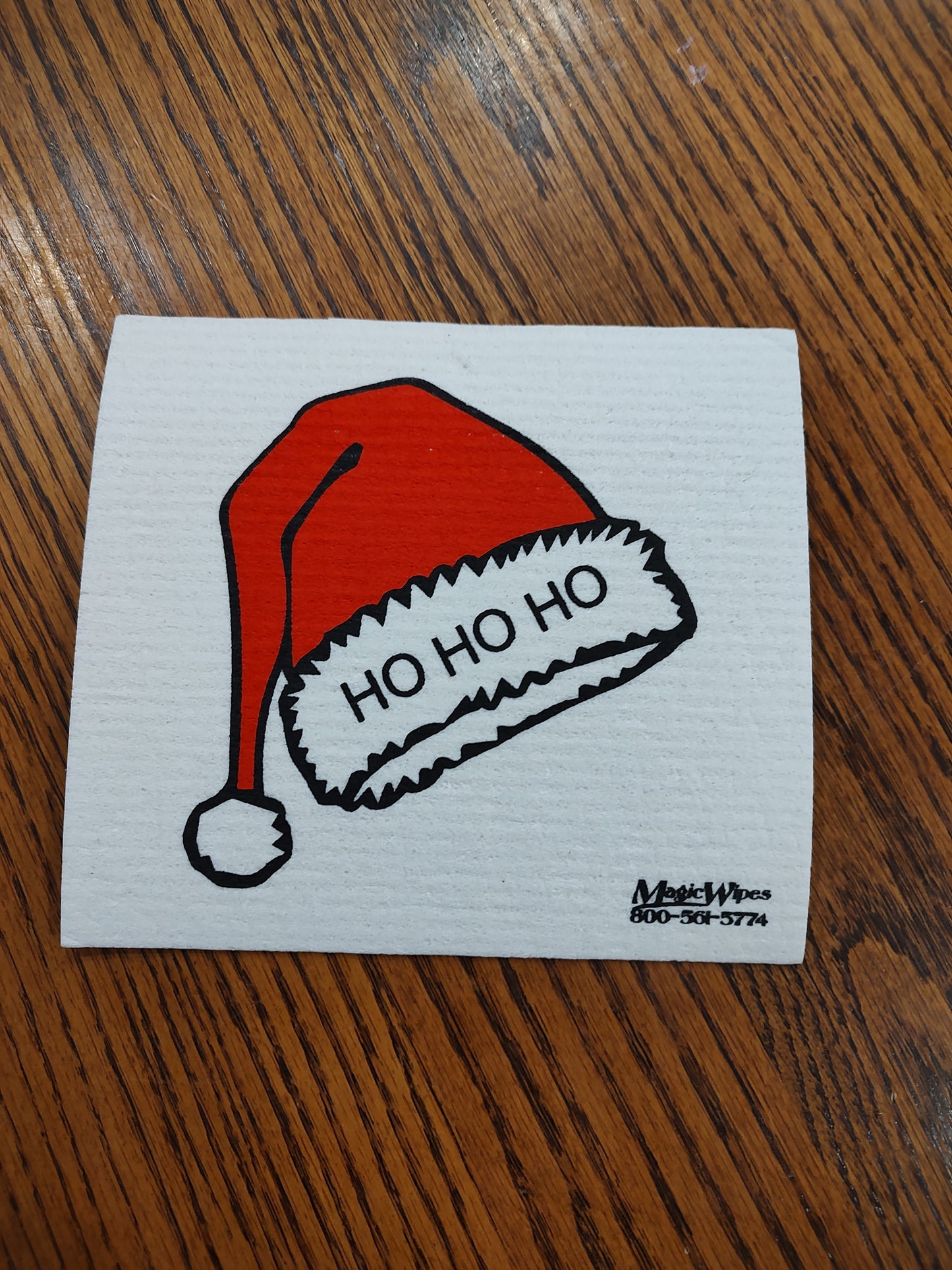 Christmas Santa Hat Ho Ho Ho Magic Wipe