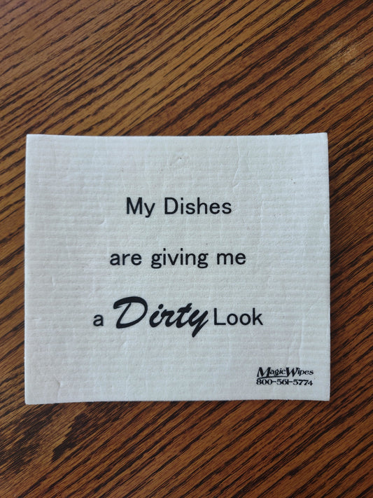 My Dishes are giving me a Dirty Look Magic Wipe