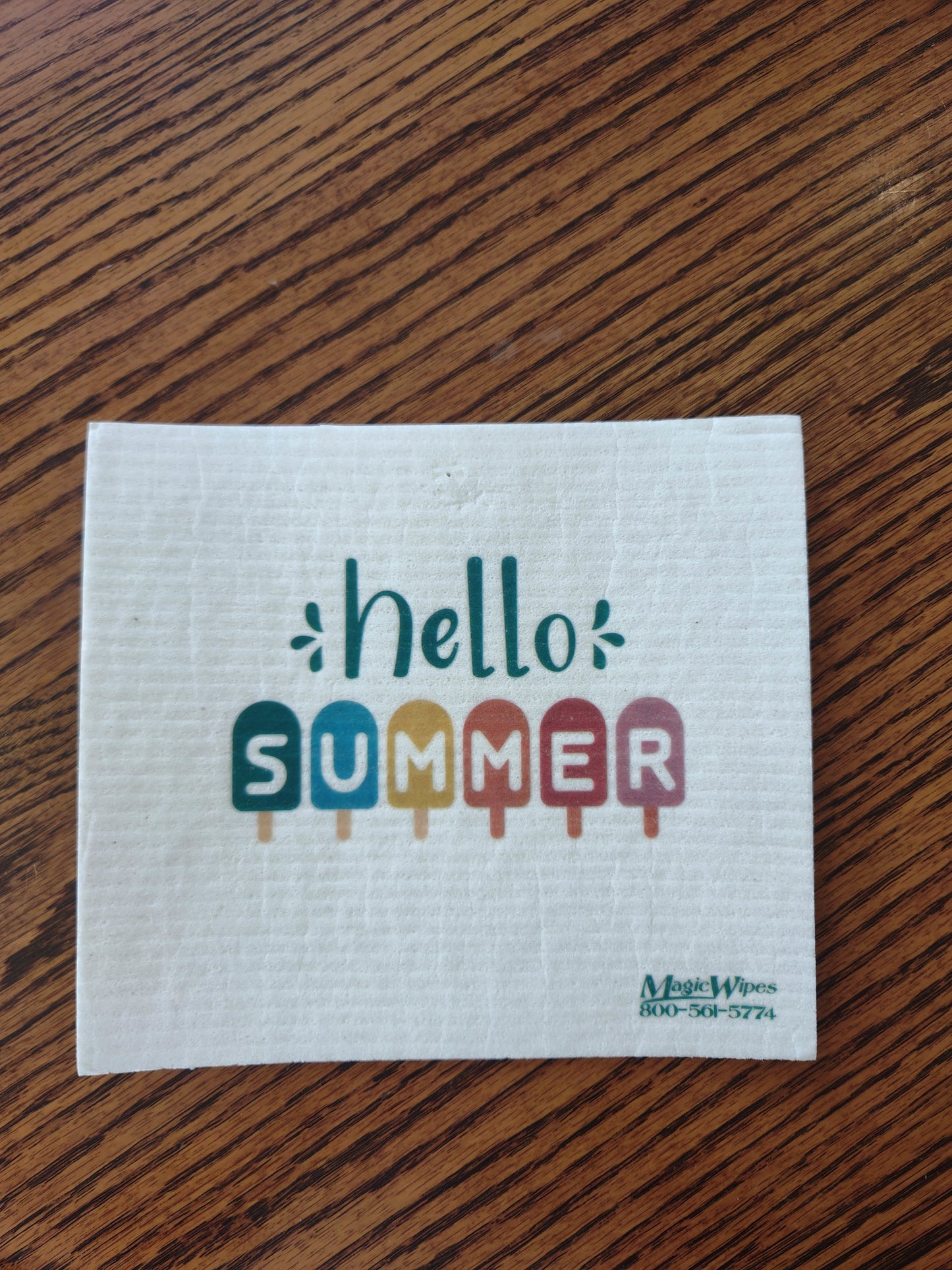 Hello Summer with Popsicles Magic Wipes