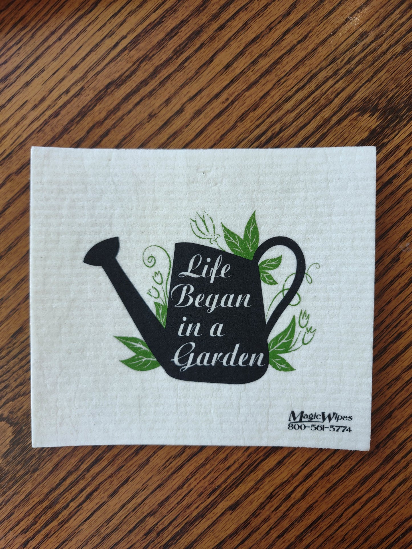 Life Began in a Garden Watering Can Magic Wipe