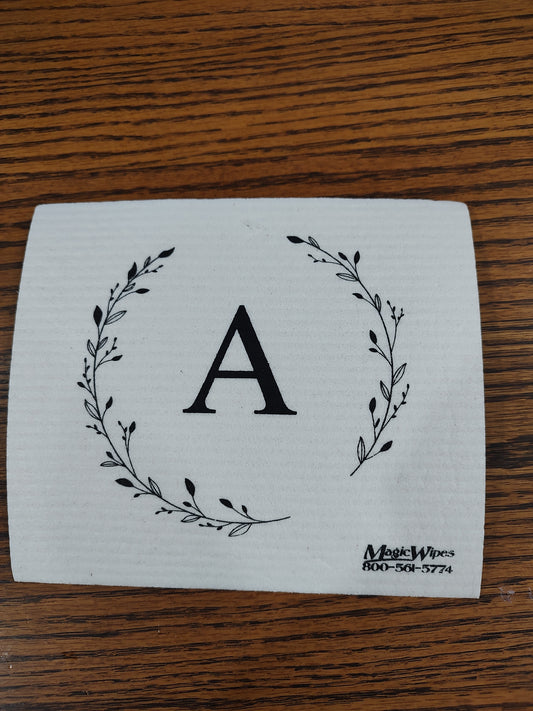Letter A Initial Magic Wipe