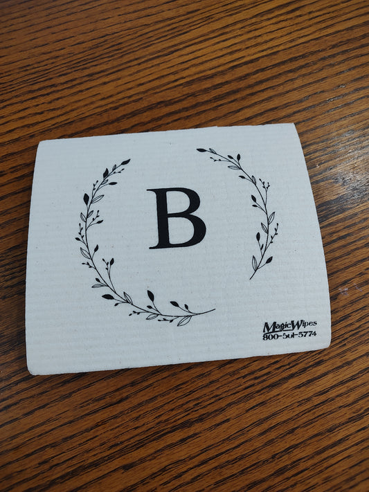 Letter B Initial Magic Wipe
