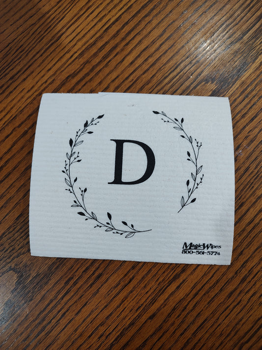 Letter D Initial Magic Wipe