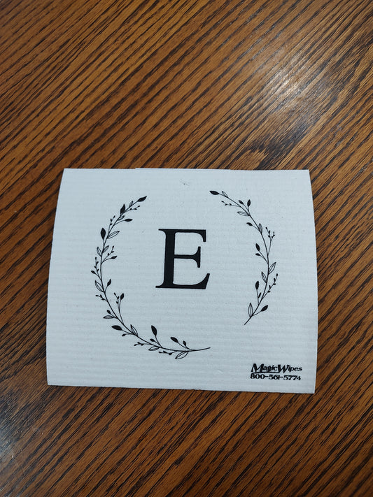 Letter E Initial Magic Wipe