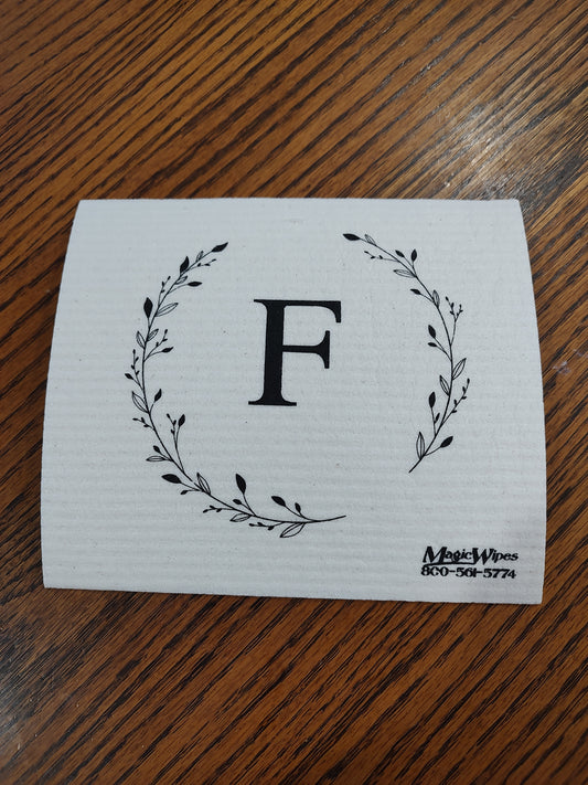 Letter F Initial Magic Wipe