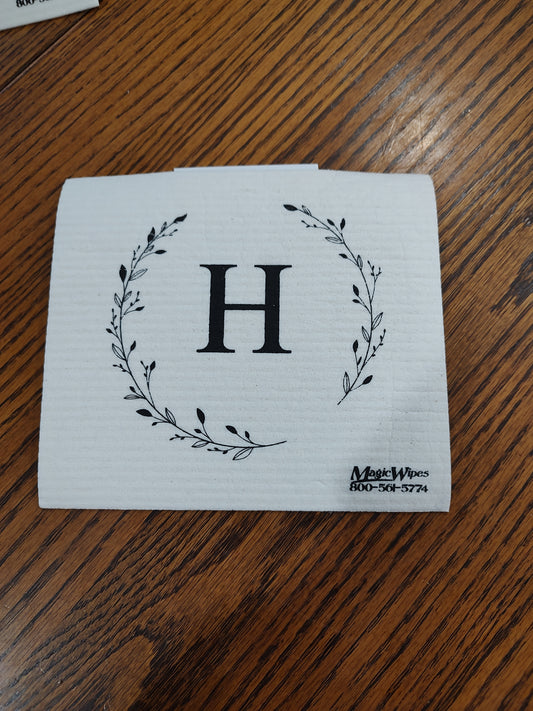 Letter H Initial Magic Wipe