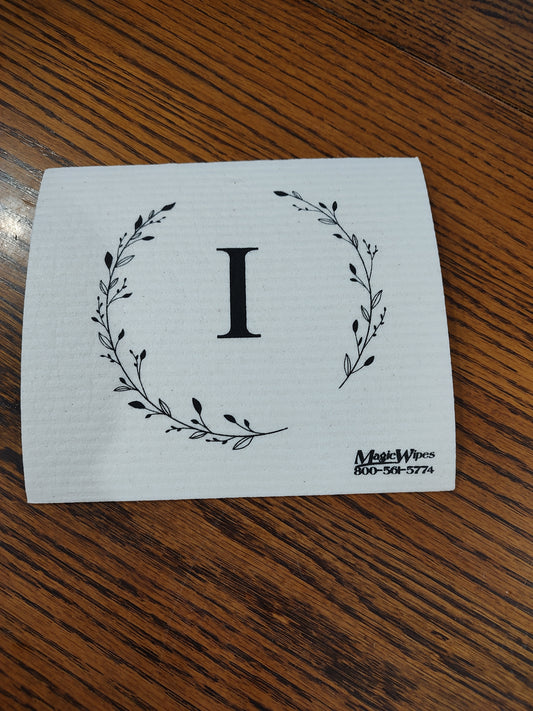 Letter I Initial Magic Wipe