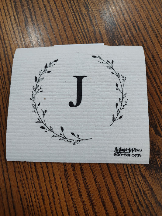 Letter J Initial Magic Wipe