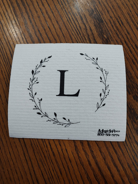 Letter L Initial Magic Wipe
