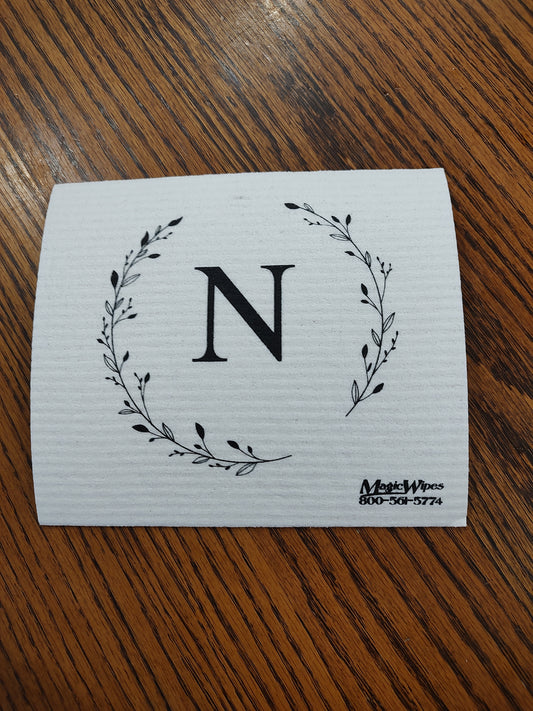 Letter N Initial Magic Wipe