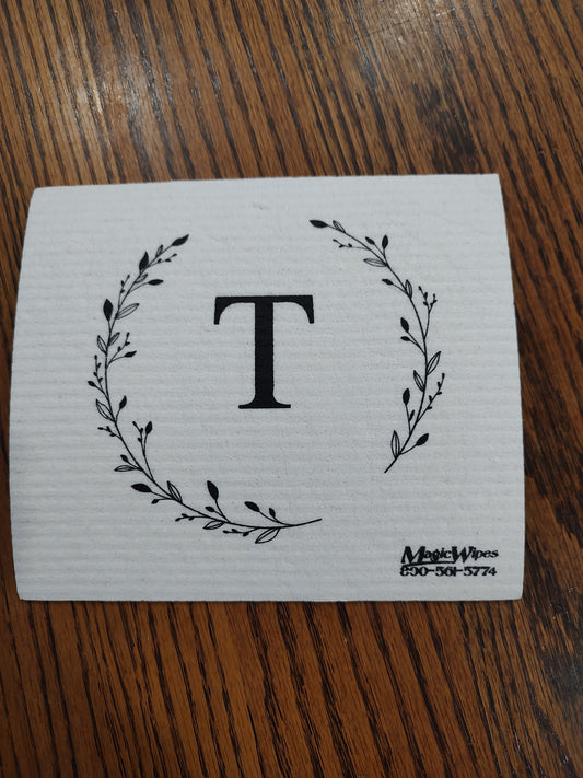 Letter T Initial Magic Wipe