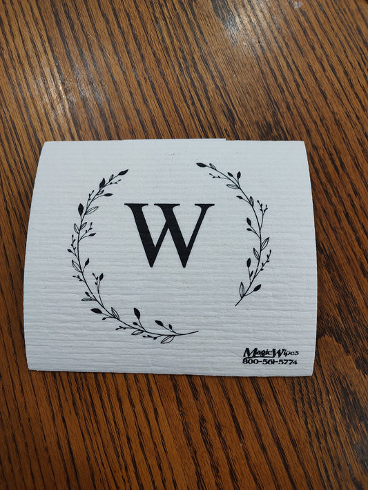 Letter W Initial Magic Wipe